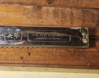 Vintage Chinese Hero Harmonica - Etsy