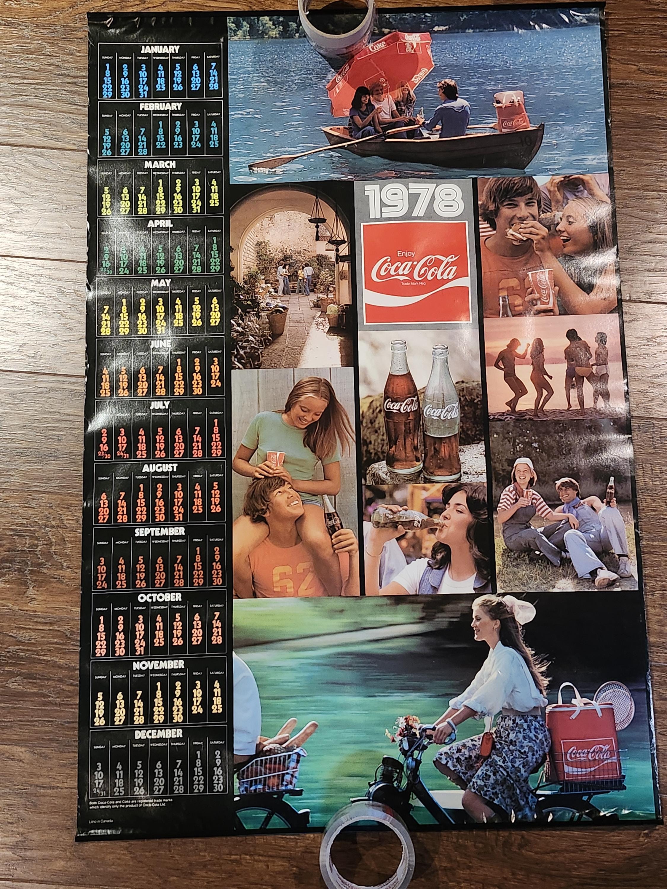 Coca cola calendar - Etsy 日本