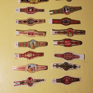 Wonderful Vintage Lot Unused Cigar Bands FREE SHIPPING!