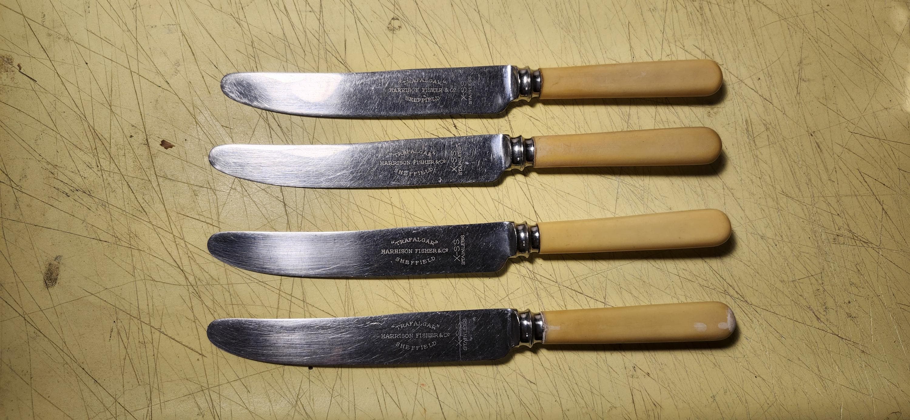 Couteau à Gâteau De Mariée Sheffield – 1974, Gravé, Acier Inoxydable, Vintage
