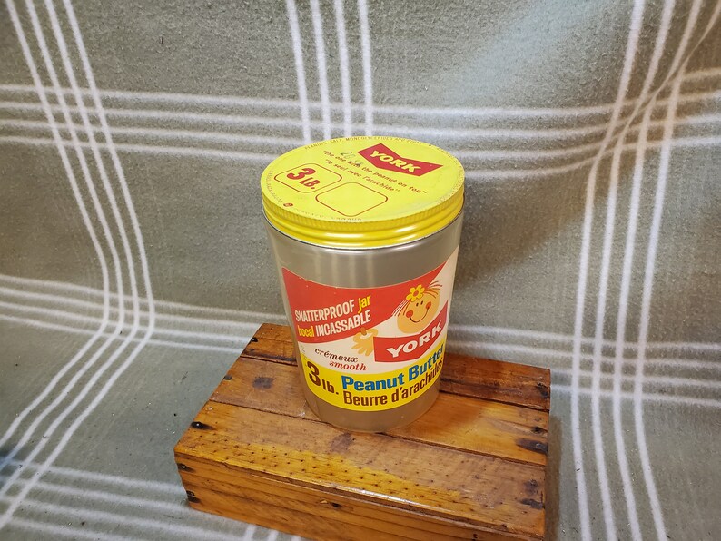Rare Vintage York Peanut Butter Shatterproof 3lb Jar. Etsy