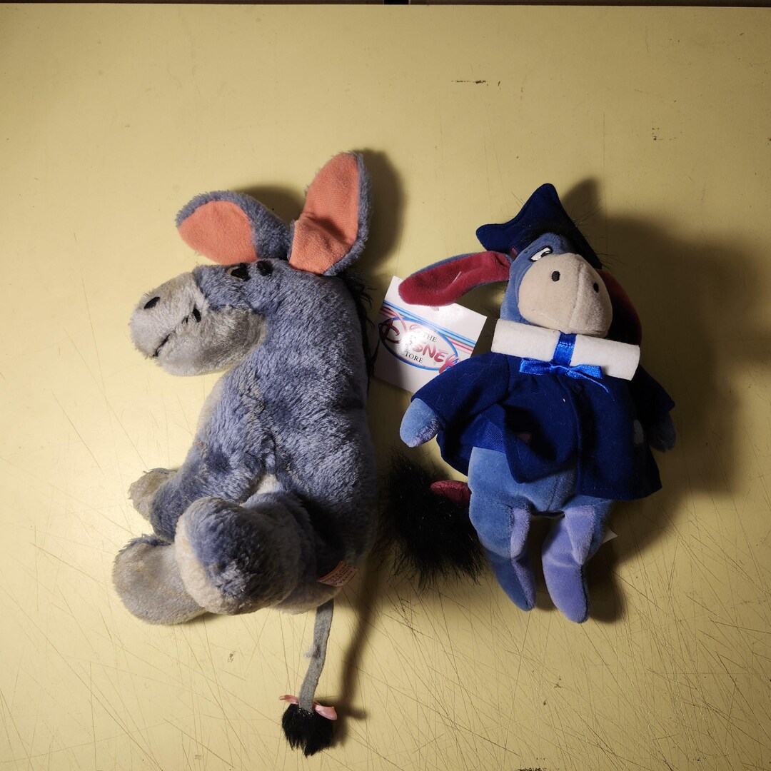 Lot of 2 Eeyore Plush Dolls - Etsy