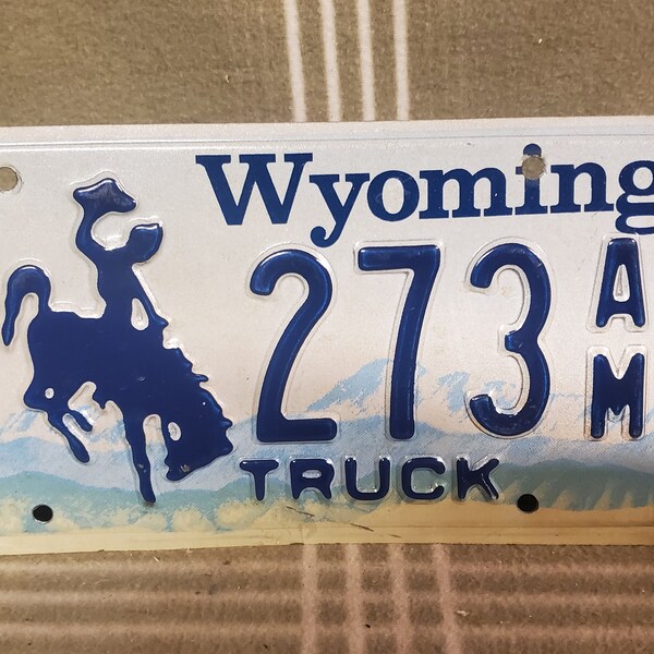 Wyoming License Plate - Etsy