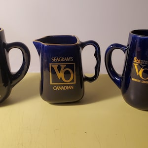 Vintage Seagram&#39;s VO Whisky Jug/Pitcher Lot.