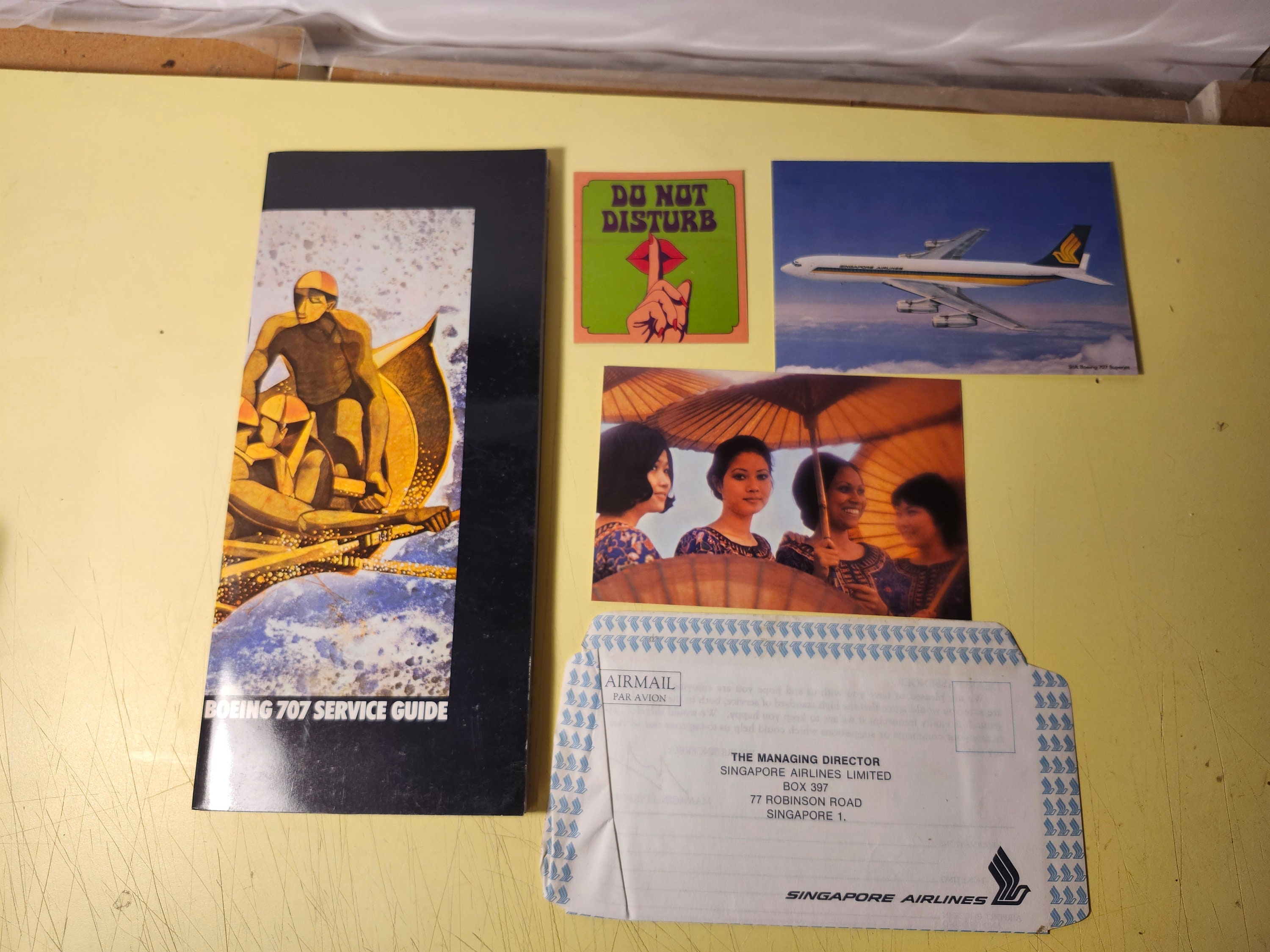 TWA トランス•ワールド航空 707 safety instruction（Boeing 707