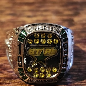 Vintage Replica Stanley Cup Champions Ring. Dallas Stars.