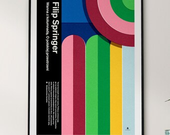 Bathtub with Colonnade – Filip Springer Poster, 20×28 in (50×70 cm), Unframed