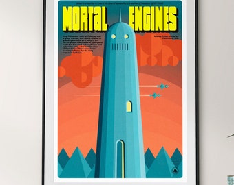Mortal Engines – Stanislaw Lem Poster, 20×28 in (50×70 cm), Unframed