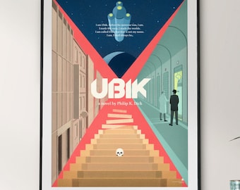 Ubik – Philip K. Dick Poster, 20×28 in (50×70 cm), Unframed