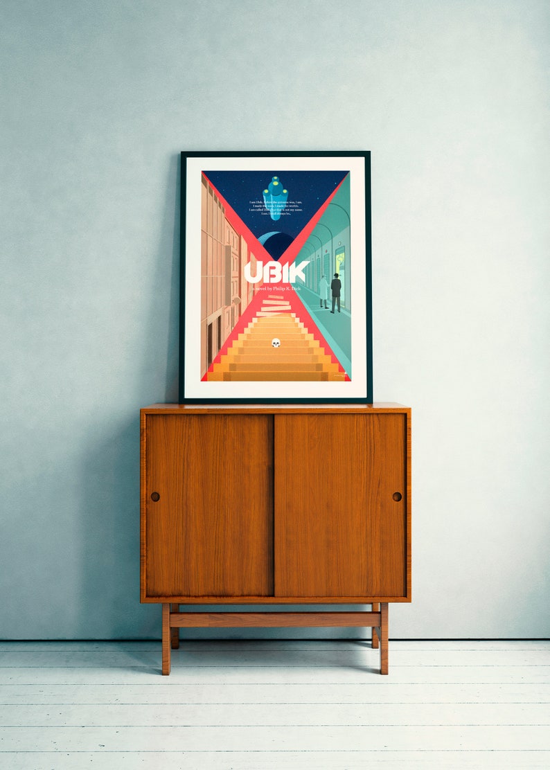 Ubik Philip K Dick space poster. The ultimate bookworm gift image 5