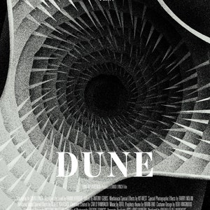 Dune Tribute Poster Black & White Ultimate Sci-Fi Fan Gift image 2