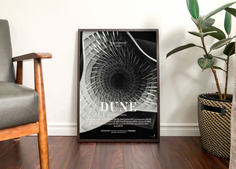 Dune Tribute Poster Black & White Ultimate Sci-Fi Fan Gift image 8