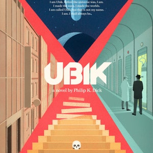 Ubik Philip K Dick space poster. The ultimate bookworm gift image 2