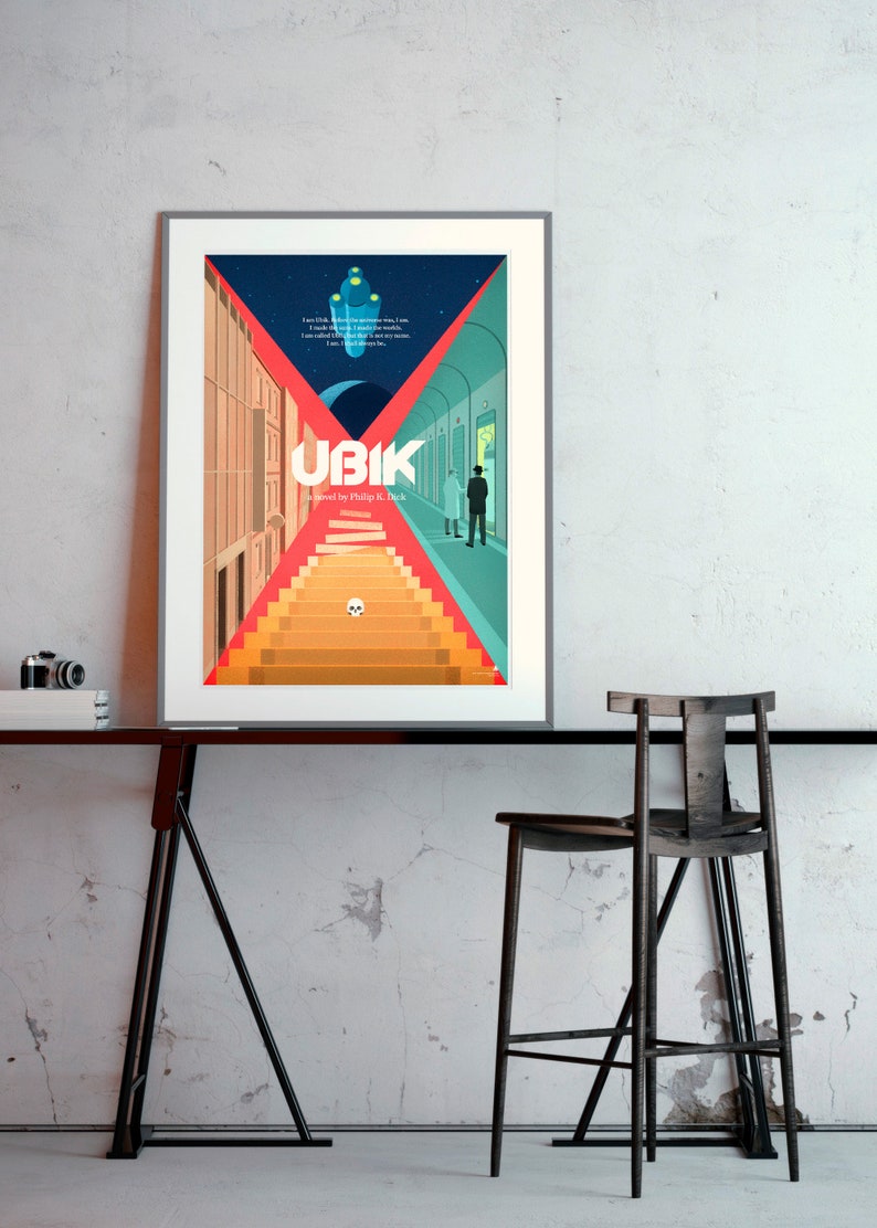 Ubik Philip K Dick space poster. The ultimate bookworm gift image 6