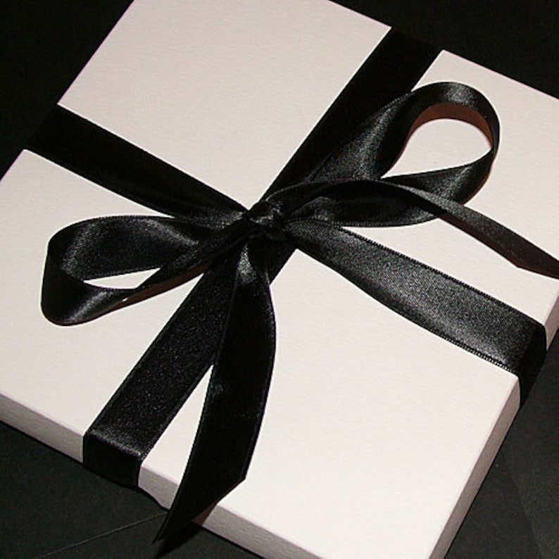 Personalised Boxed Thank You Card Black Check