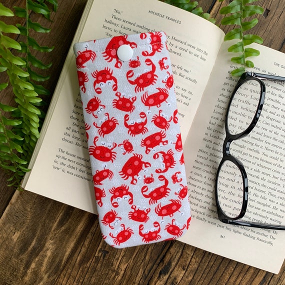 Handmade Seaside Fabric Reading Glasses Case Beach  display picture 1