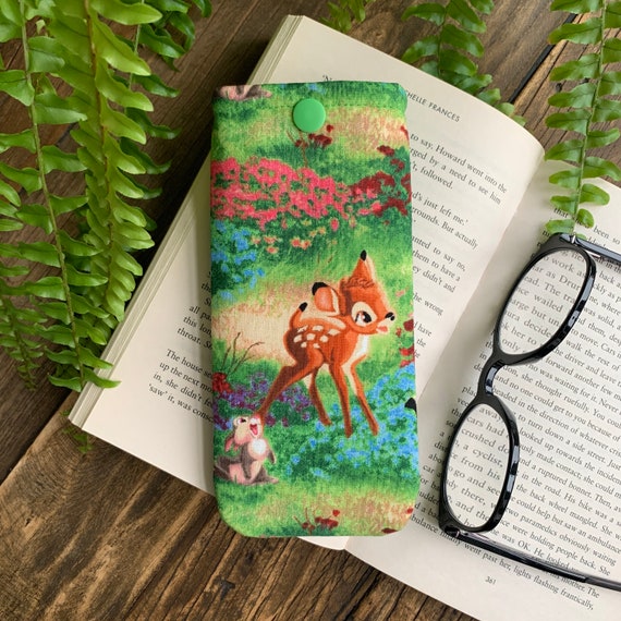 Handmade Bambi Thumper Vintage Style Fabric Glasses Case Rabbit Spectacles Snap Pouch Eyeglass Case Animal Gift Sunglasses Soft Cover Bag