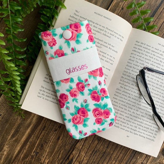 Personalised Liberty Rose Fabric Glasses Case Handmade  display picture 1