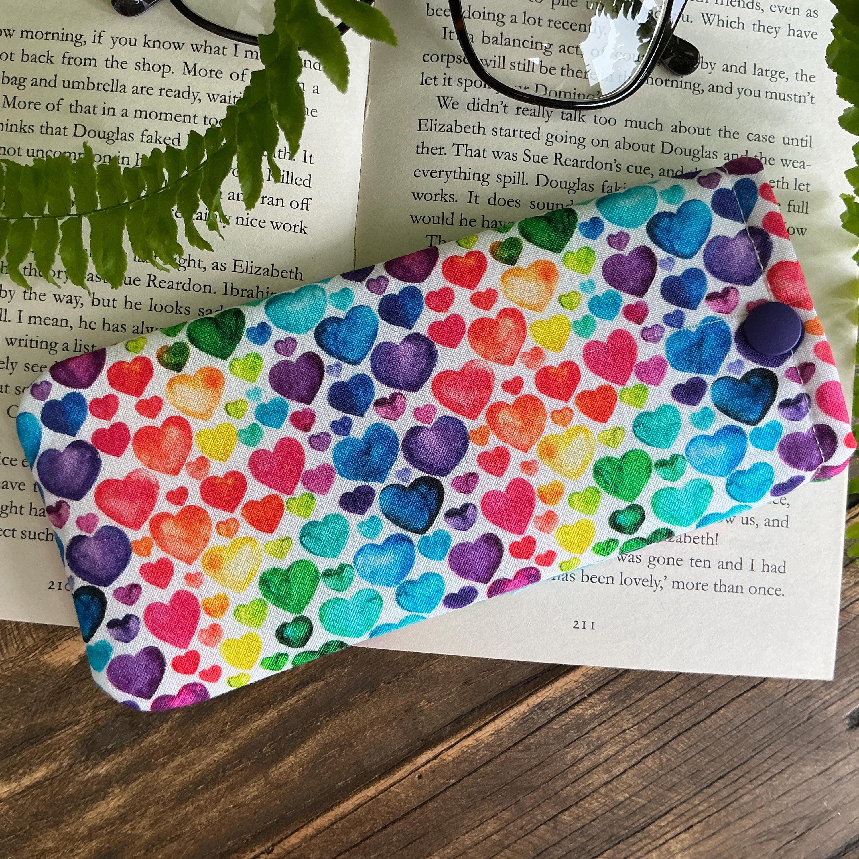 39 Best Eyeglasses Cases: Stylish and Protective Options for Your Eyewear 32 Oops! Flawed fabric - Handmade Hearts Fabric Glasses Case Rainbow…