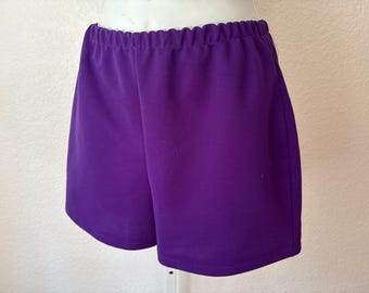 1970's size S Purple polyester short shorts
