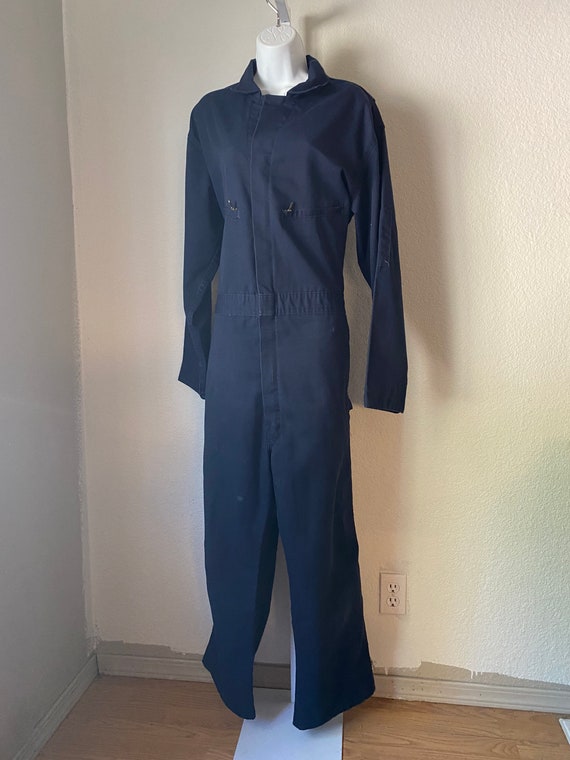 1970's Key Coveralls. Blue. Work Wear. Sanfordized Co… Gem