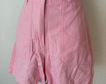 Vintage sz 4 1990's Jones New York all cotton bubble gum pink shorts.