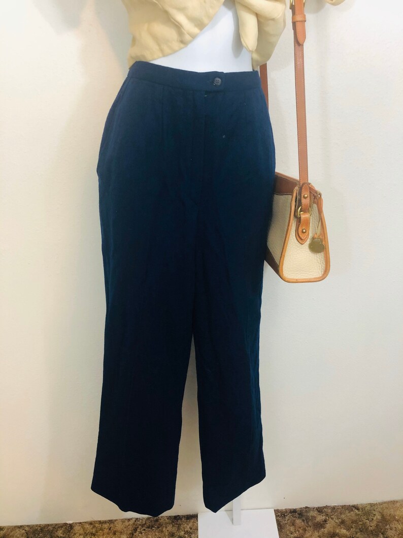 Vtg 70s Sz 8 Lined Pendleton Wool Pants 