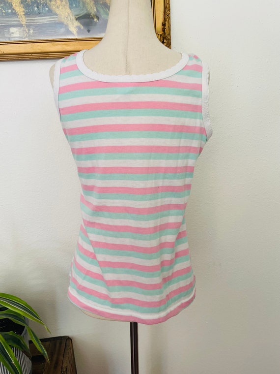 Vintage Striped Ringer tee. Tank. 1980s. Classic … - image 5