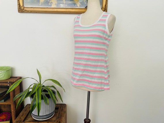 Vintage Striped Ringer tee. Tank. 1980s. Classic … - image 1