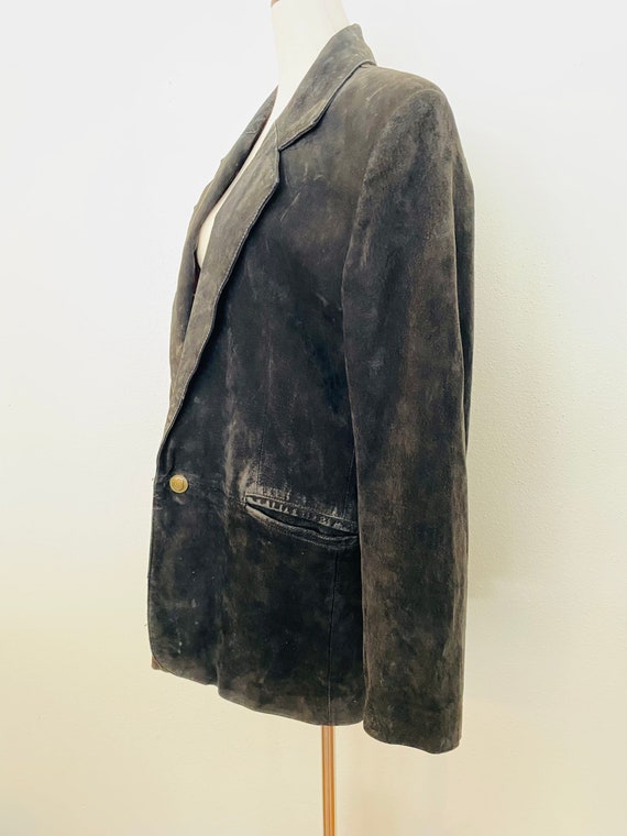 Designer Paris Sports Club suede leather blazer st