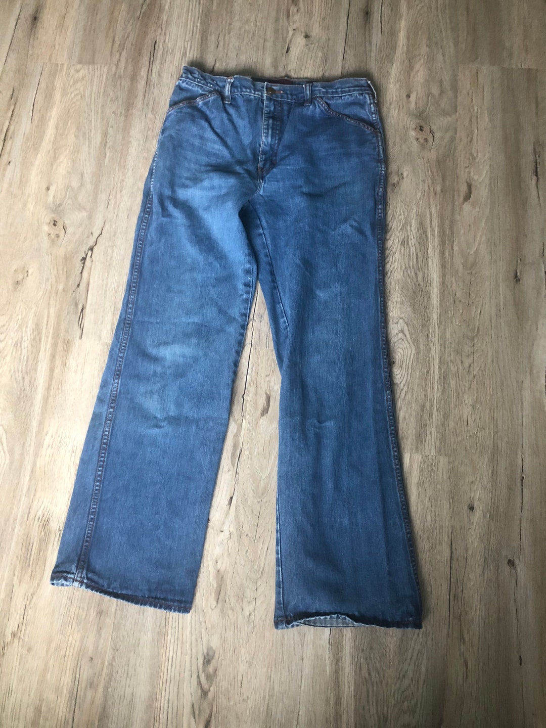 Vintage Sz 34 90s Mens Britannia Jeans. All Cotton. MI HK. Soft Faded