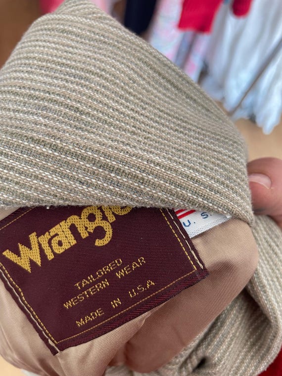 size sm/M 2 button western style Wrangler fitted … - image 4