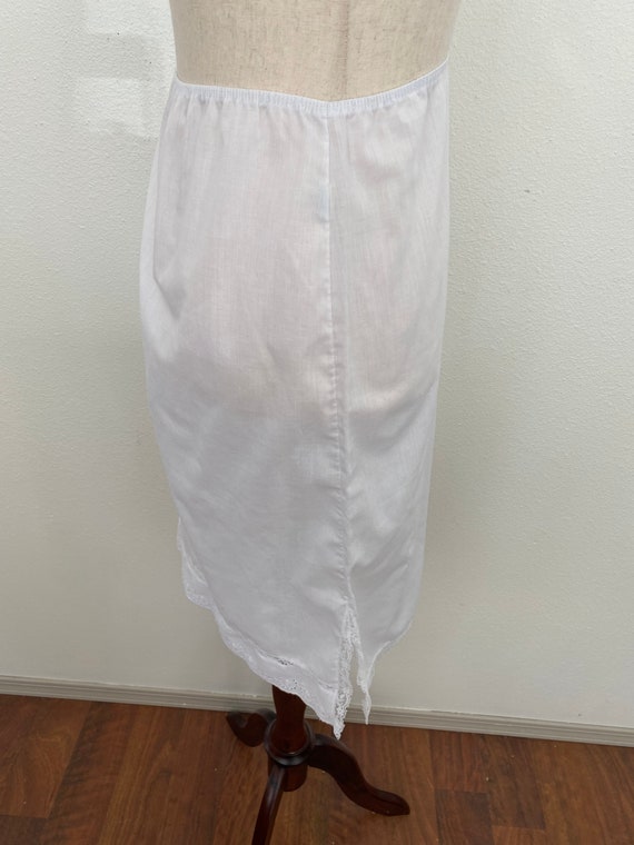 Vintage white cotton half slip. JC Penney. Cotton Ble… Gem