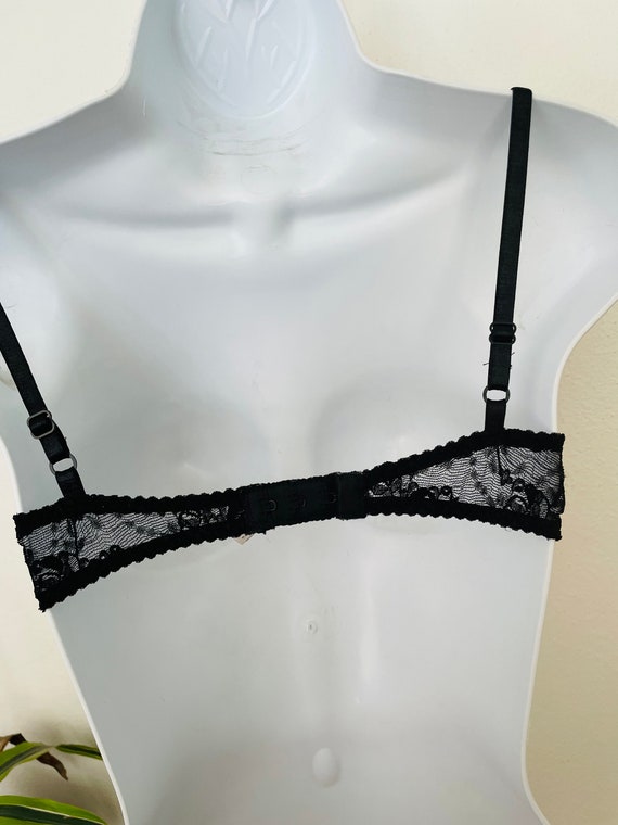 size 36 C Silk Watercolor style bra. 1980s Adrian… - image 4