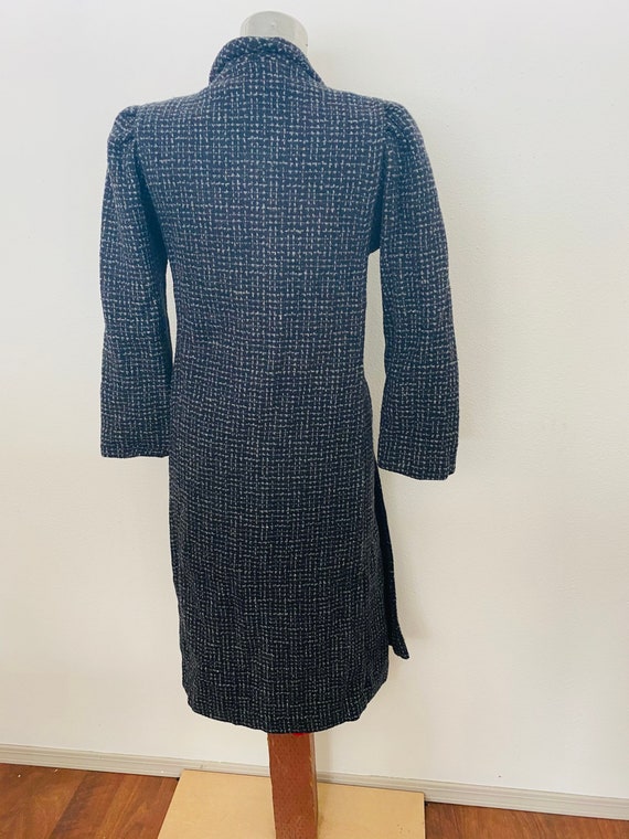 Designer Paris Sports Club Tweed long wool Winter… - image 4