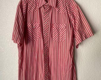 Chemise western homme Wrangler XXL bleu à carreaux perle snap