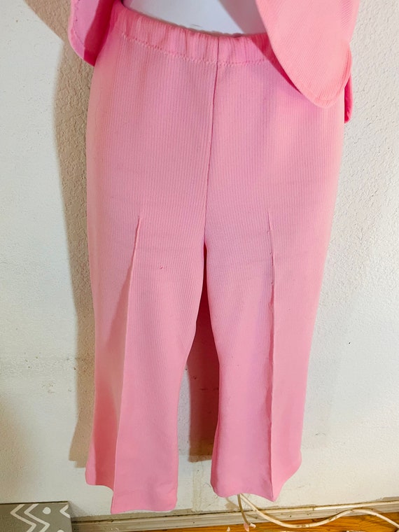 1970s pink western suit. Ladies leisure suit. 197… - image 9