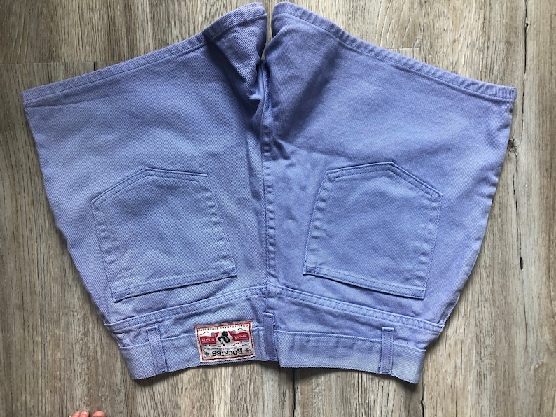 Lilac All Cotton Shorts Gorgeous Fab Long SHorts. By Rockies Mom Pants Vintage Size 11 High Waisted Shorts Mom Jeans