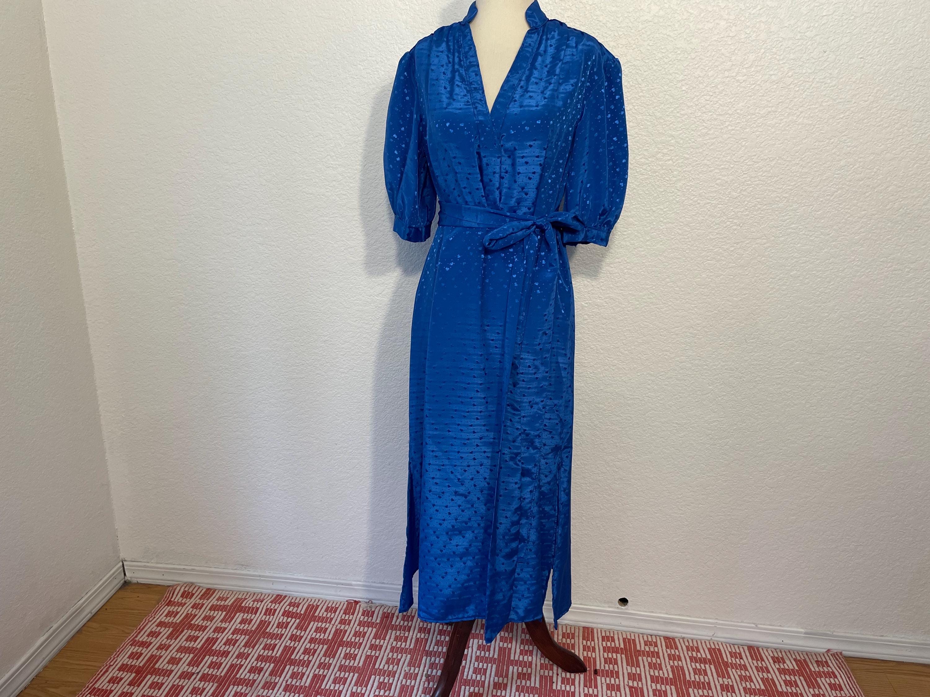 Brilliant Blue Dress - Etsy