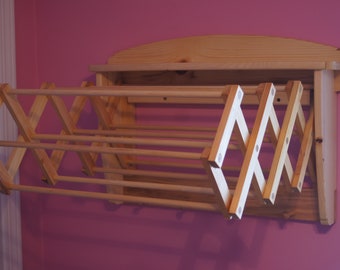 Wall Hanging Drying Rack (Polyurathane Finish)