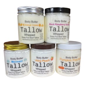 Tallow cream, grass fed whipped tallow moisturizer. tallow for face and body. tallow lotion