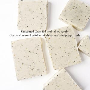 Tallow Soap: Grass Fed Beef Tallow Bar Soap Tallow Scrub