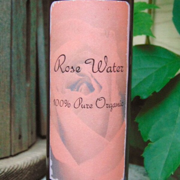 Agua de rosas Natural agua de rosas 100% pura, rosa Hydrosol. Puro destilado de rosa, 8oz