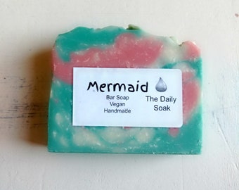 Mermaid bar soap - clean and fresh scented soap