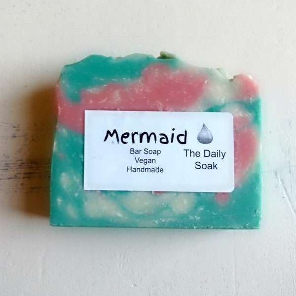 Mermaid bar soap - clean and fresh scented soap