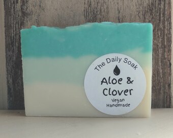 Aloe and Clover Handmade Soap