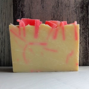 Handmade Lemon Drop soap scented with essential oils. image 3