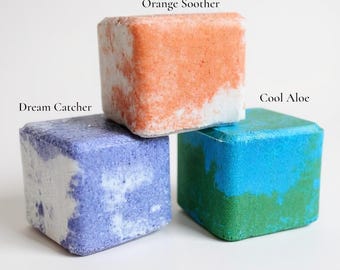 Bath Bomb Magnesium & Grass Fed Beef Tallow: Scented with Essential Oils, 4oz