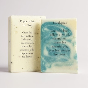 Tallow Soap: Grass Fed Beef Tallow Bar Soap