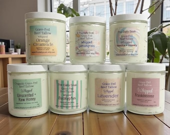 Whipped Grass Fed Tallow Balm: Natural Face & Body Moisturizer
